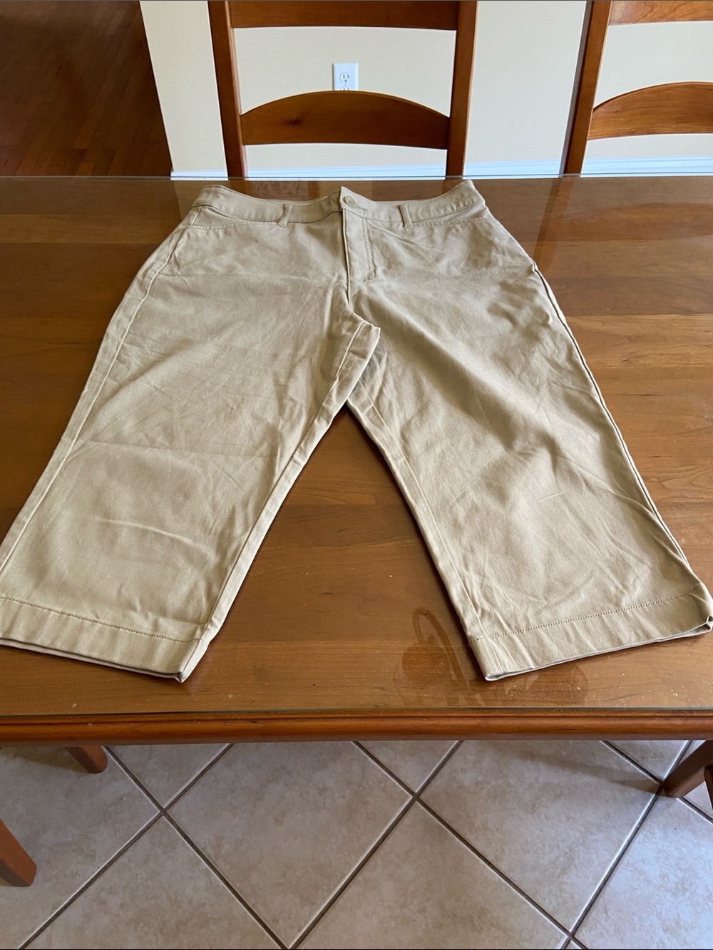 Women’s  Khaki Cotton Casual Pants - Neutral Tan